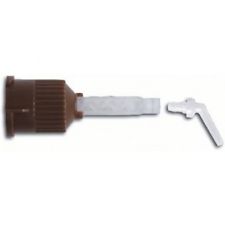 HP Short Mixing Tips Brown Flat End 1:1 with X-Fine Intra Oral Tips For Core Build Up 30/pk. - Medsum