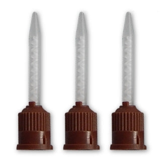 HP Short Mixing Tips Brown Tapered End 1:1 For Temporary Cement 30/pk. - Medsum