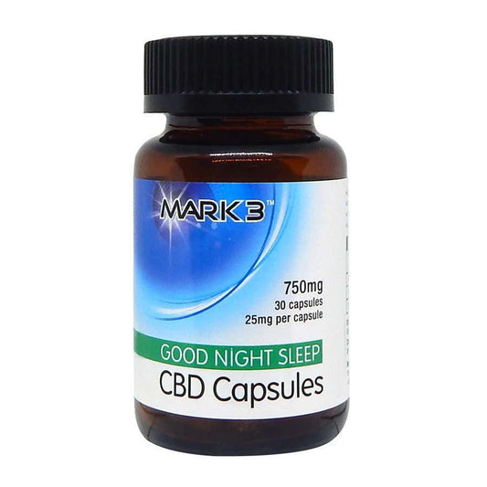 MARK3 Extra Strength CBD Good Night Sleep Vegan Capsules 1,500 mg. - Medsum