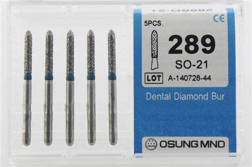 Diamond Burs, Flame Ogival Shape, Standard Grit Multi-Use 298Fo-21 - Osung USA