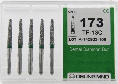 Diamond Burs, Taper Flat End Shape, Coarse Grit Multi-Use 173Tf-13C - Medsum