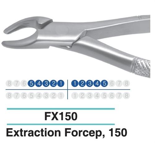 Dental Extraction Forcep UPPER TERIORS PREMOLARS, FX150 - Osung USA
