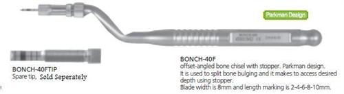 Dental Bone Chisel  With Stopper , BONCH-40F - Osung USA