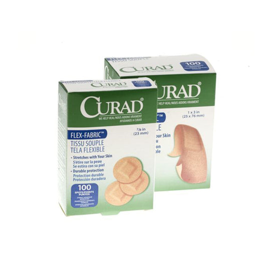 Curad® Flex-Fabric Tan Adhesive Strip, 2 X 4 Inch, Sold As 50/Box Medline Non25524