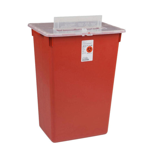 Monoject™ Sharps Rolling Cart For Use With 30 Gallon Large Volume Container, Sold As 1/Case Cardinal 8993H