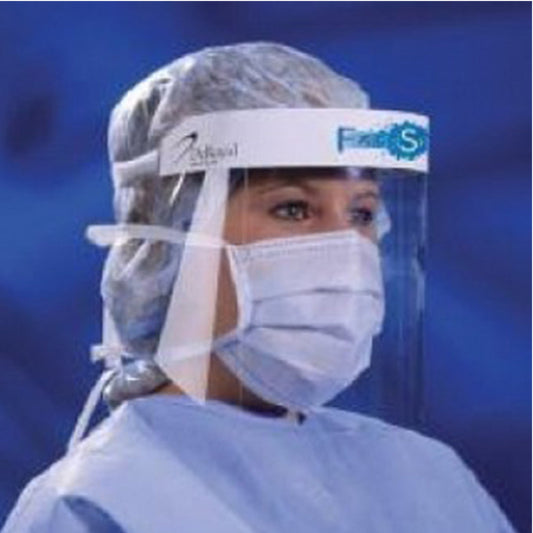 Face Shield Faceshieldz™ One Size Fits Most Full Length Anti-Fog Reusable Nonsterile, Sold As 50/Case Deroyal 23-002