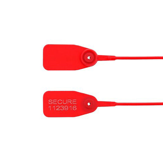 Lock, Tie Plas Pull Tight Red (100/Cs), Sold As 100/Case Rd R11