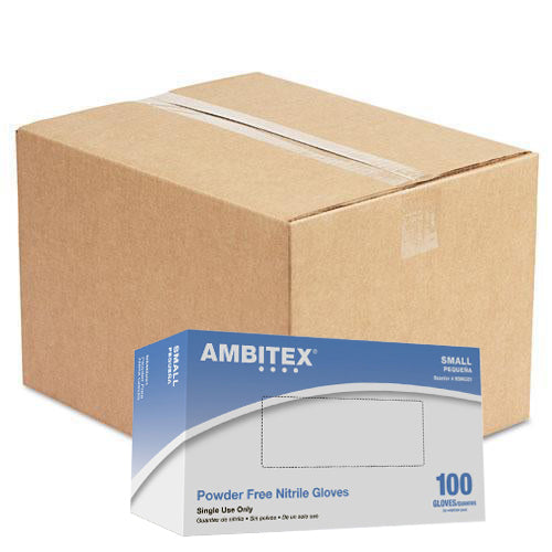 Ambitex N5201 Series Powder Free Blue Nitrile Gloves, Extra Large, 1000/Case (NXL5201) - Osung USA