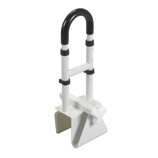 Drive™ Clamp-On Tub Rail, White Steel, 14½ – 17 Inch Height, Sold As 1/Each Drive Rtl12036-Adj
