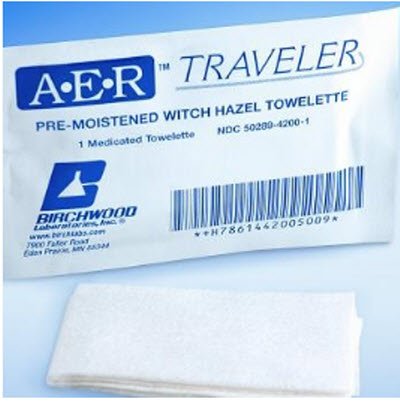 A·E·R™ Traveler Hemorrhoid Relief, Sold As 50/Box Birchwood 14-4200-50