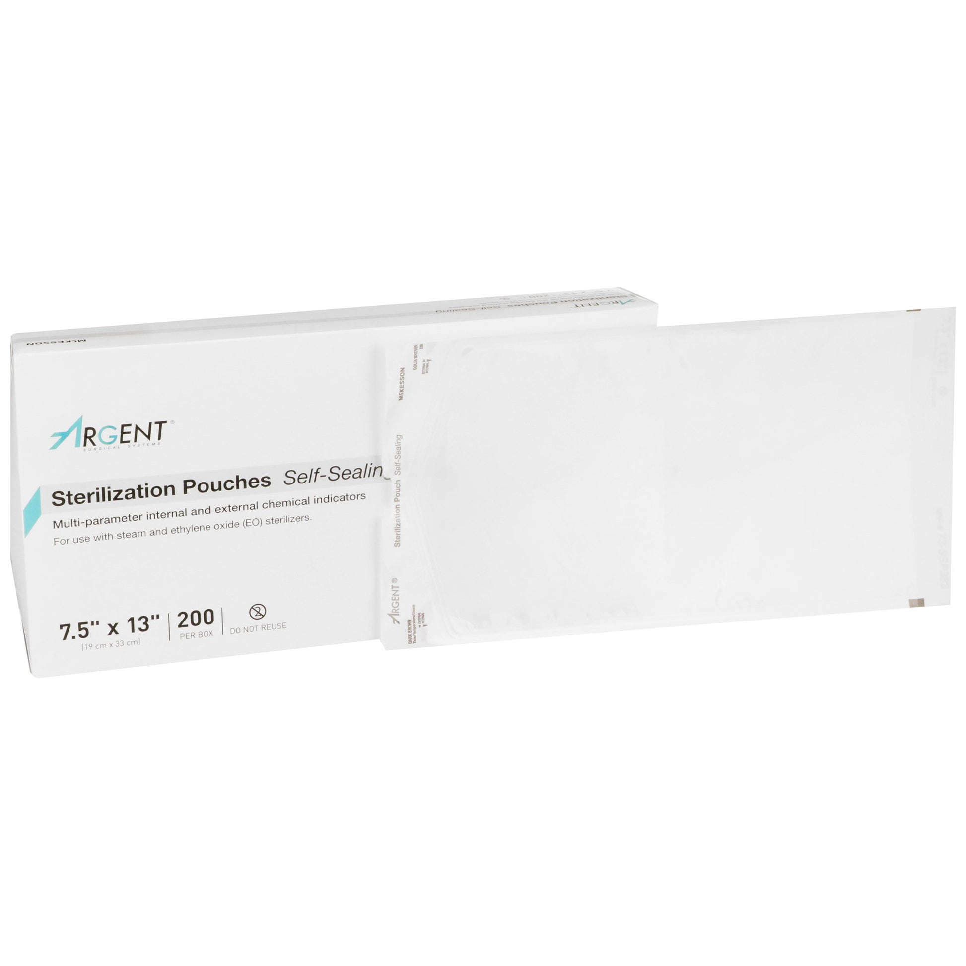 Mckesson Argent® Sure-Check® Sterilization Pouch, 7½ X 13 Inch, Sold As 200/Box Mckesson 73-Ssp383