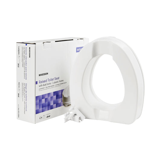 Mckesson Raised Toilet Seat, 4-Inch Height, Sold As 1/Each Mckesson 146-Rtl12064