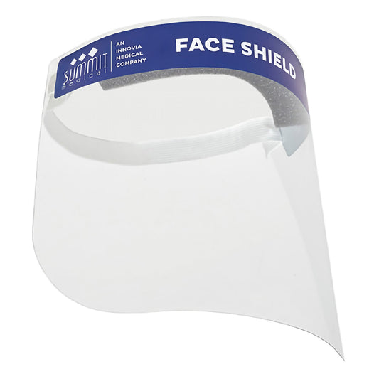 Wraparound Face Shield One Size Fits Most Full Length Anti-Fog Disposable Nonsterile, Sold As 100/Box Summit Cm-5001