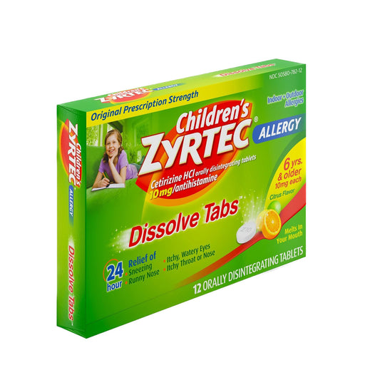 Zyrtec® Children'S Allergy Orally Dissolve Tabs, Citrus Flavor, Sold As 12/Carton J 05058078212
