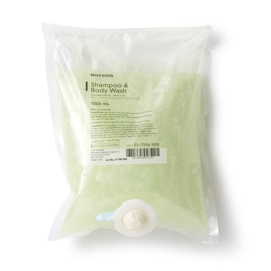 Mckesson Shampoo And Body Wash Dispenser Refill Bag 1000 Ml, Cucumber Melon, Sold As 10/Case Mckesson 53-27906-1000