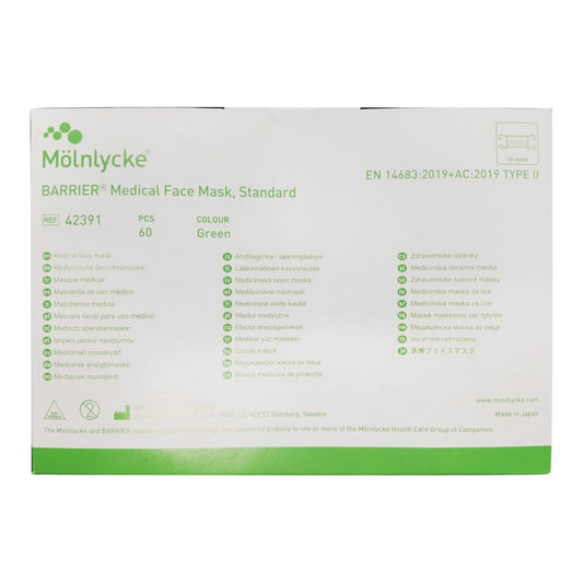 Barrier®Type Iii Surgical Mask, Sold As 60/Box Molnlycke 42391