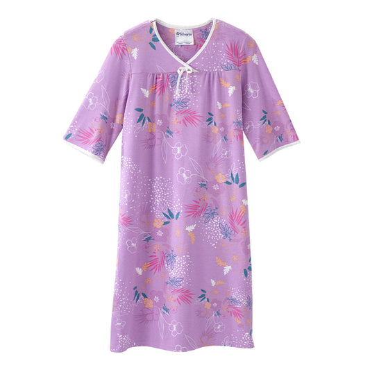 Silverts® Shoulder Snap Patient Exam Gown, Small, Soft Tropical, Sold As 1/Each Silverts Sv26000_Sofc_S