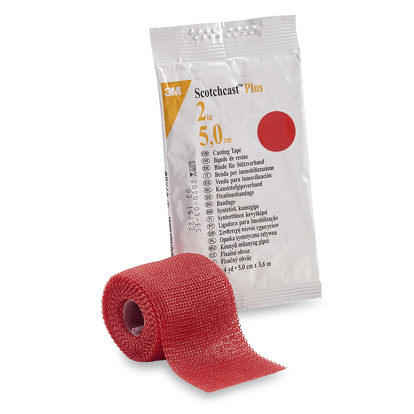 3M™ Scotchcast™ Plus Red Cast Tape, 2 Inch X 4 Yard, Sold As 1/Each 3M 82002R