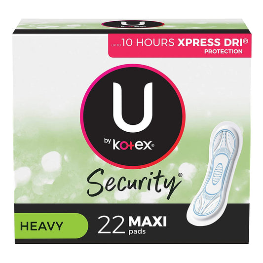 U By Kotex® Security® Maxi Pad, Heavy Absorbency, Sold As 22/Pack Kimberly 03906