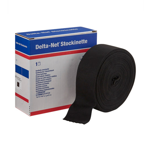 Delta-Net® Black Synthetic Compression Stockinette, 2 Inch X 25 Yard, Sold As 2/Case Bsn 7272301