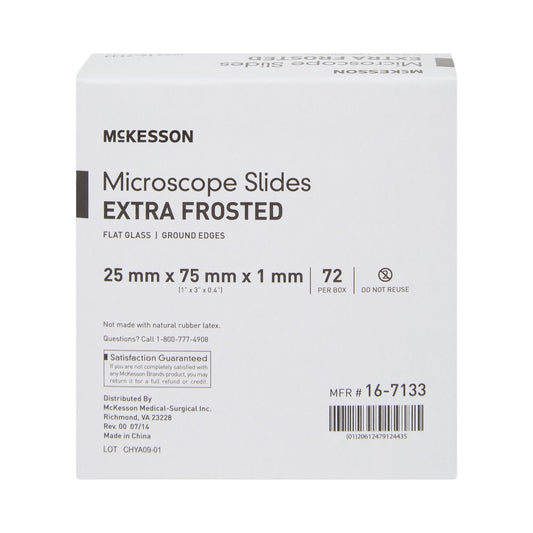Mckesson Glass Microscope Slide, 1 X 3 Inch X 1 Mm, Sold As 1/Box Mckesson 16-7133