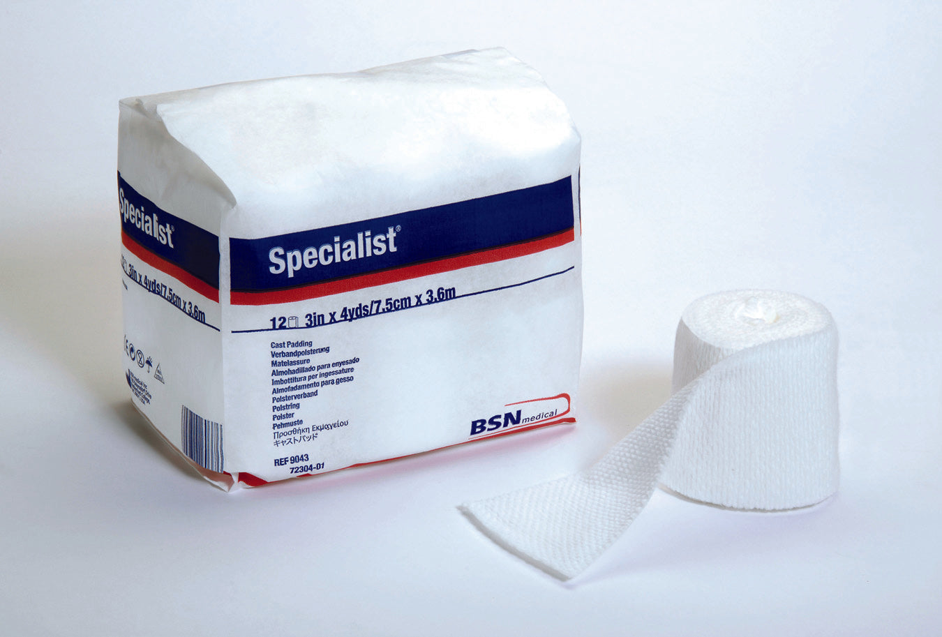 Specialist® White Cotton / Rayon Undercast Cast Padding, 6 Inch X 4 Yard, Sold As 36/Case Bsn 9046