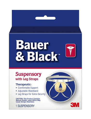 Bauer & Black Suspensory With Leg Straps, Sold As 1/Each 3M 201161
