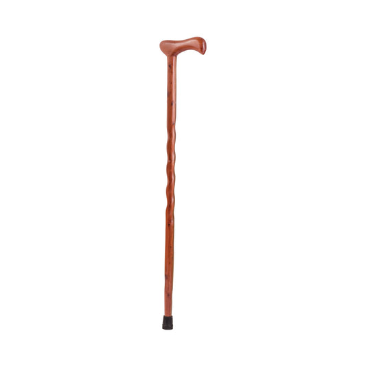 Brazos™ Twisted Red Cedar Cane With T-Handle, 37-Inch Height, Sold As 1/Each Mabis 502-3000-0158