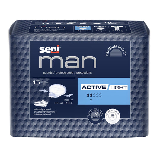 Seni® Man Active Light Guards, Sold As 90/Case Tzmo S-Al15-Us1