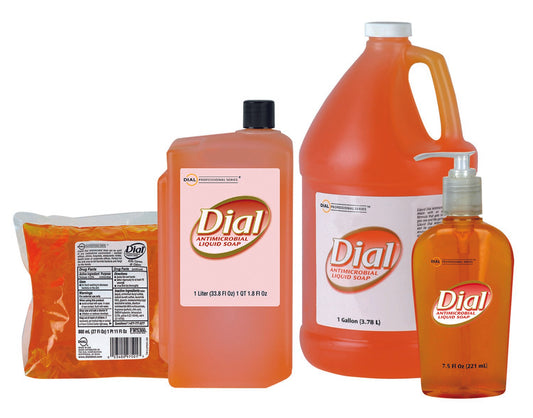 Dial® Antimicrobial Soap 7.5 Oz. Pump Bottle, Sold As 12/Case Lagasse Dia84014Ct