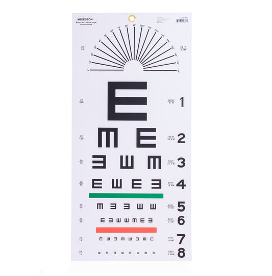 Mckesson Eye Test Chart, Tumbling E, Sold As 5/Bag Mckesson 63-3051