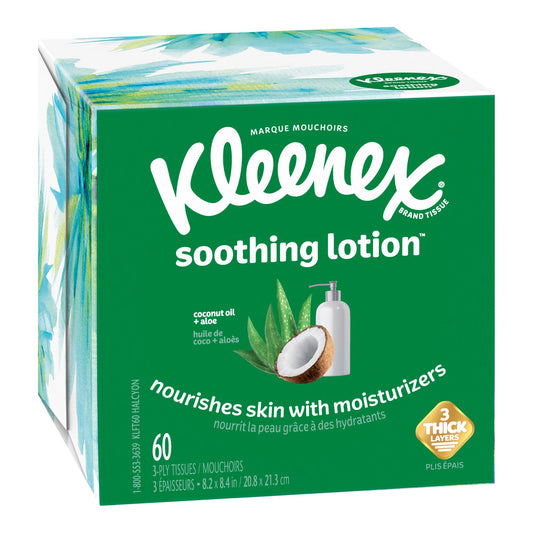 Tissue, Facial Kleenex W/Lotion Upright (60/Pk 27Pk/Cs), Sold As 1620/Case Kimberly 54271
