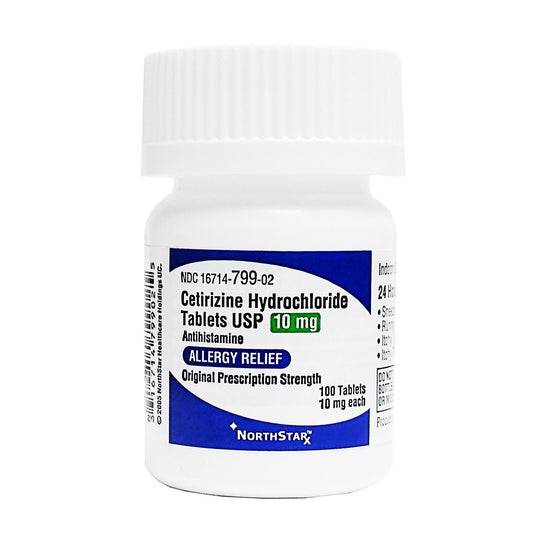 Northstar Rx Cetirizine Antihistamine, Sold As 1/Bottle Northstar 16714079902