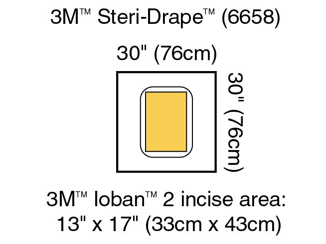 3M™ Steri-Drape™ Sterile Large Pouch Surgical Drape, 30 X 30 Inch, Sold As 5/Box 3M 6658
