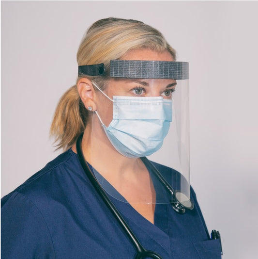 Wraparound Face Shield Grab ‘N Go™ One Size Fits Most Full Length Anti-Fog Disposable Nonsterile, Sold As 24/Box Tidi Tidifs96