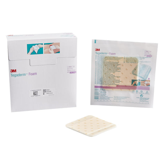3M™ Tegaderm™ High Performance Nonadhesive Without Border Foam Dressing, 4 X 4 Inch, Sold As 10/Box 3M 90601