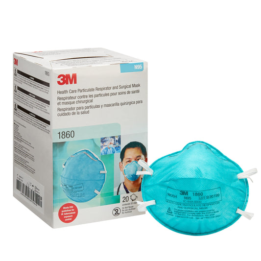 3M Particulate Respirator / Surgical Mask, Sold As 20/Box 3M 1860