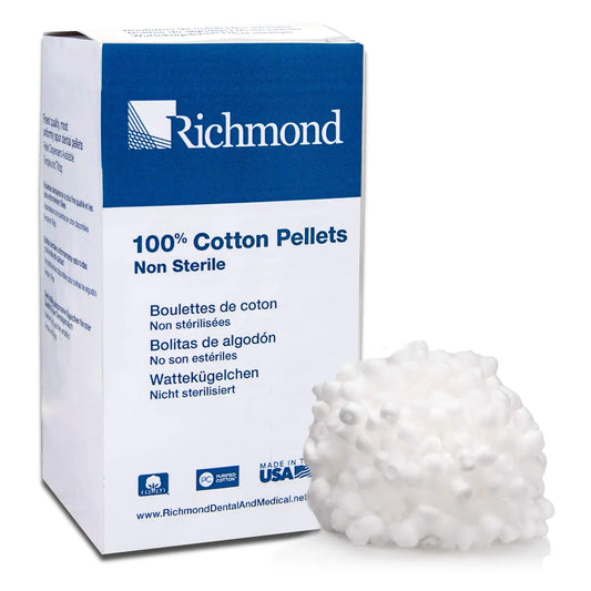 Cotton Pellet, N/S Sz #2 7/32"(2550/Bx 6Bx/Cs), Sold As 6/Case Richmond 100107