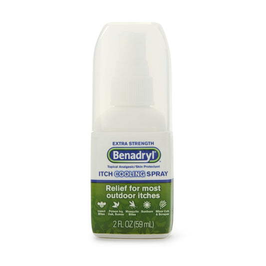 Benadryl® Diphenhydramine / Zinc Acetate Itch Relief Spray, Sold As 1/Each Glaxo 00501320302
