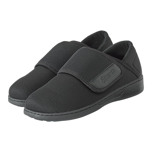 Silverts® Comfort Steps Hook And Loop Closure Shoe, Size 8, Black, Sold As 1/Pair Silverts Sv51000_Sv2_8