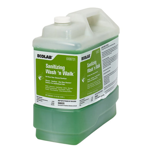 Sanitizing Wash 'N Walk™ Floor Cleaner, Sold As 1/Each Ecolab 6100731
