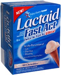 Lactaid, Tab Chew Fast Acting (60/Bt), Sold As 1/Bottle J 00045093060