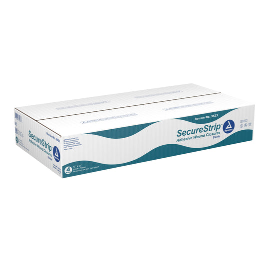 Dynarex® Secure Strip™ Adhesive Wound Closure Strip, ¼ By 3 Inches, Sold As 50/Box Dynarex 3523