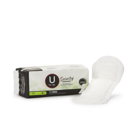 U By Kotex® Security® Lightdays® Wrapped Liners, Sold As 12/Case Kimberly 03600001247