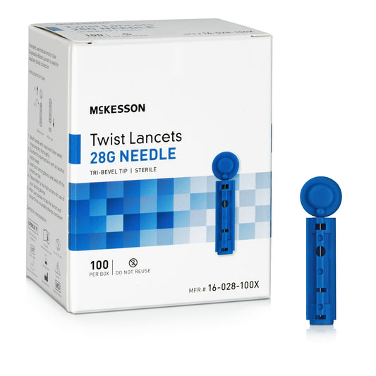 Lancet, Twist Top 28G (100/Bx 50Bx), Sold As 100/Box Mckesson 16-028-100X