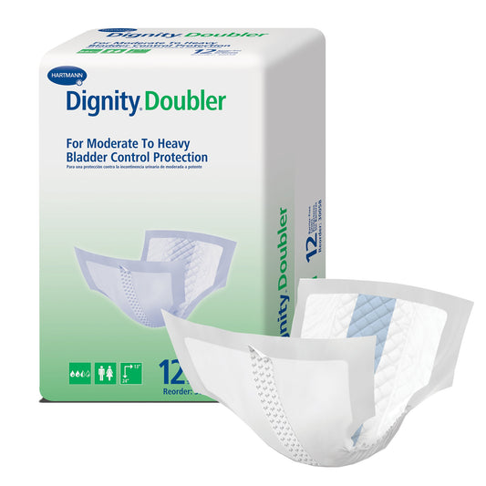 Dignity® Double For Moderate To Heavy Bladder Control Pad, 24-Inch Length, Sold As 12/Pack Hartmann 30058