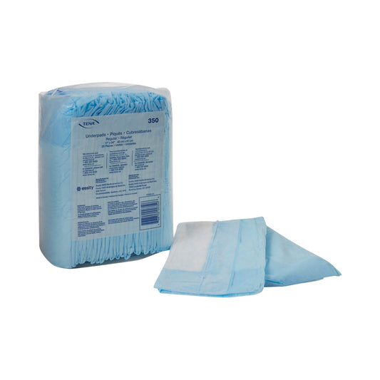 Tena Regular Underpads, Light Absorbency, Blue, Disposable, Latex-Free, Sold As 12/Case Essity 350
