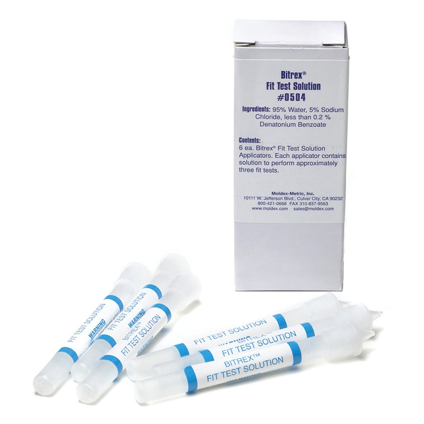 Bitrex® Fit Test Solution, Sold As 6/Box Moldex-Metric 0504