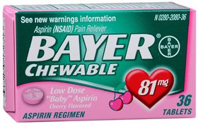 Bayer® Low Dose Aspirin Pain Relief, Sold As 1/Bottle Bayer 12843013231