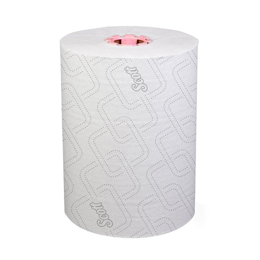 Scott® Control Slimroll™ White Paper Towel, 8 Inch X 580 Foot, 6 Rolls Per Case, Sold As 6/Case Kimberly 47032